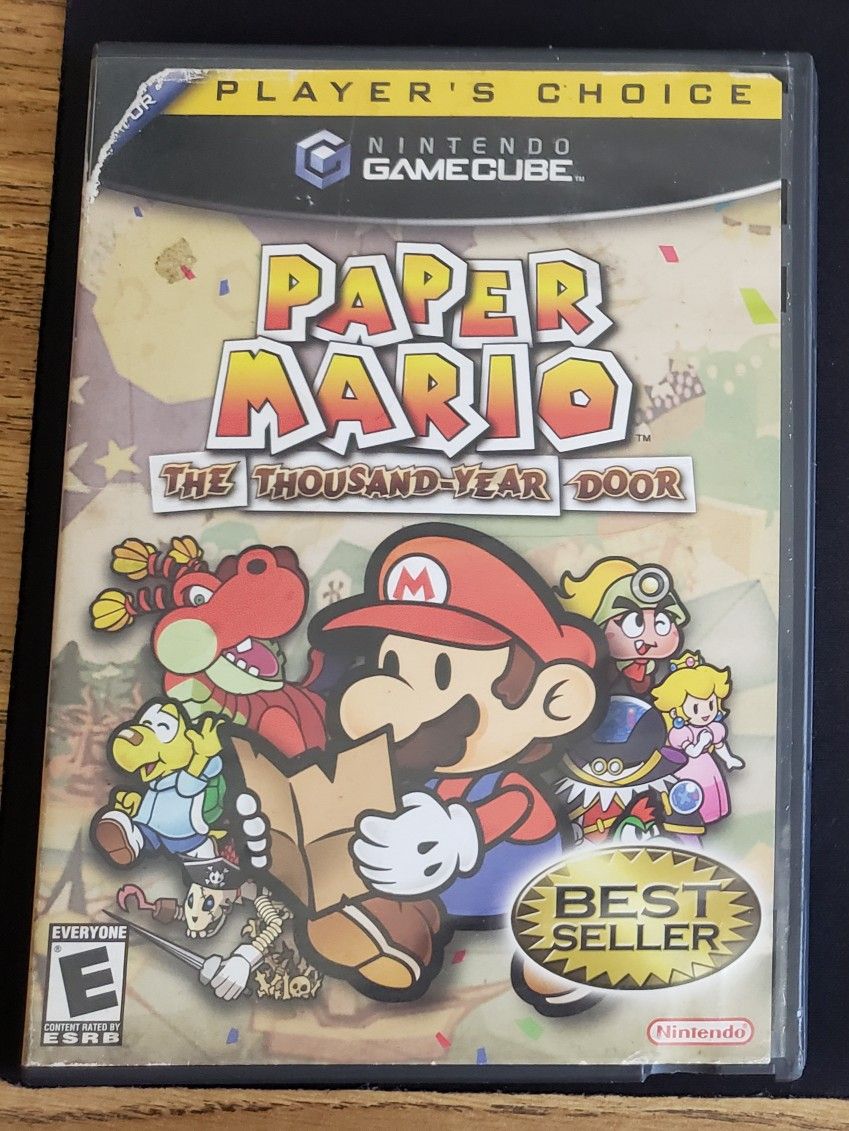 Paper Mario the thousand year door Gamecube game