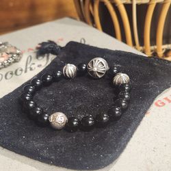 Chrome Hearts Tourmaline Beaded Bracelet