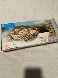 New Cobra racing car 3D wooden model build