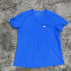 FIGS Large Royal Blue scrub top