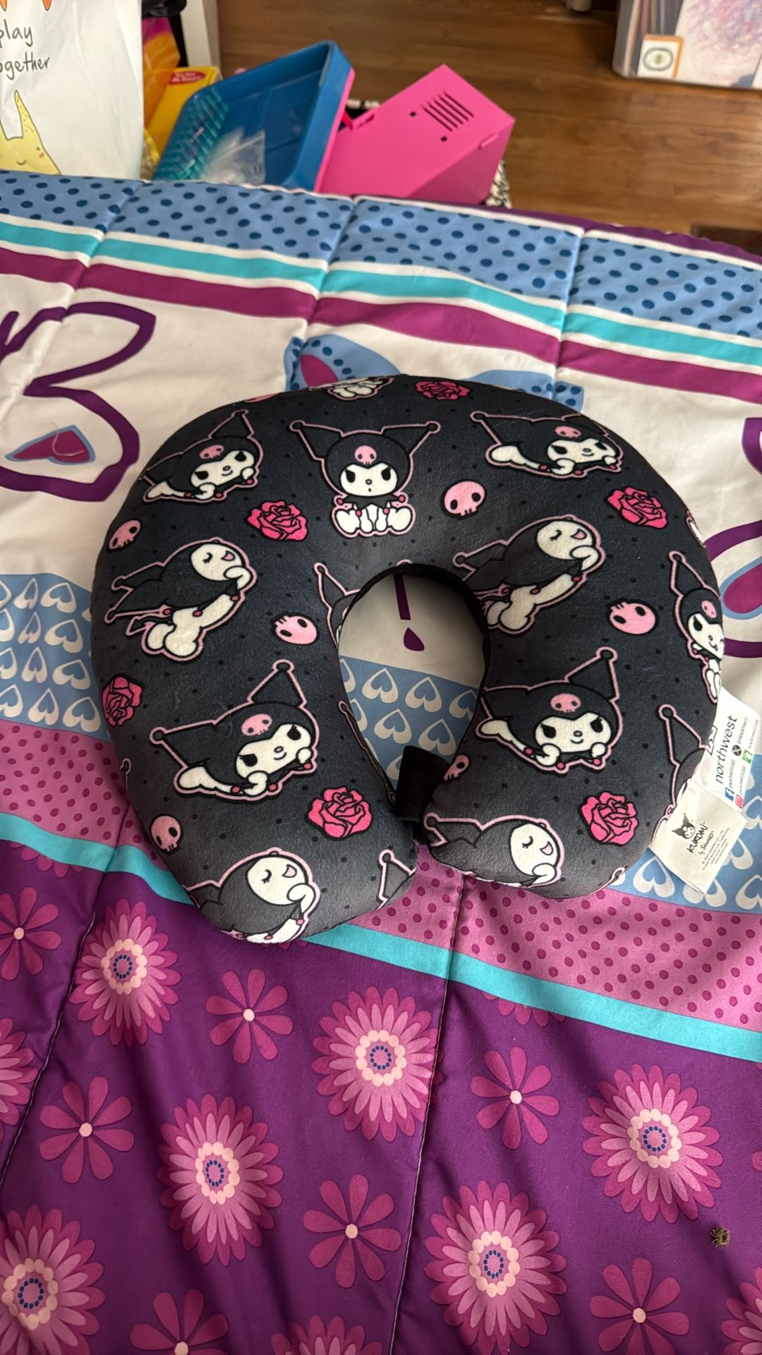 Kuromi Travel Pillow