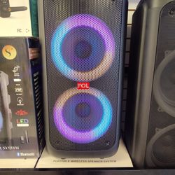 Party Speaker Brand New With Bluetooth Connectivity Mic System,AUX LED Lighting Heavy Sound - On Special Cash Deal $179