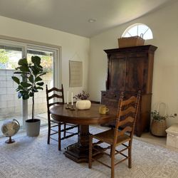 Drexel Dining Kitchen Table Wood Round Oval Bistro Nook MCM Cottage Core 