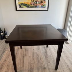 Walnut Extension Square Dining Table