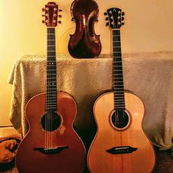 Guitar & stringed instrument repairs and custom builds. I Also do one on acoustic guitar building classes.