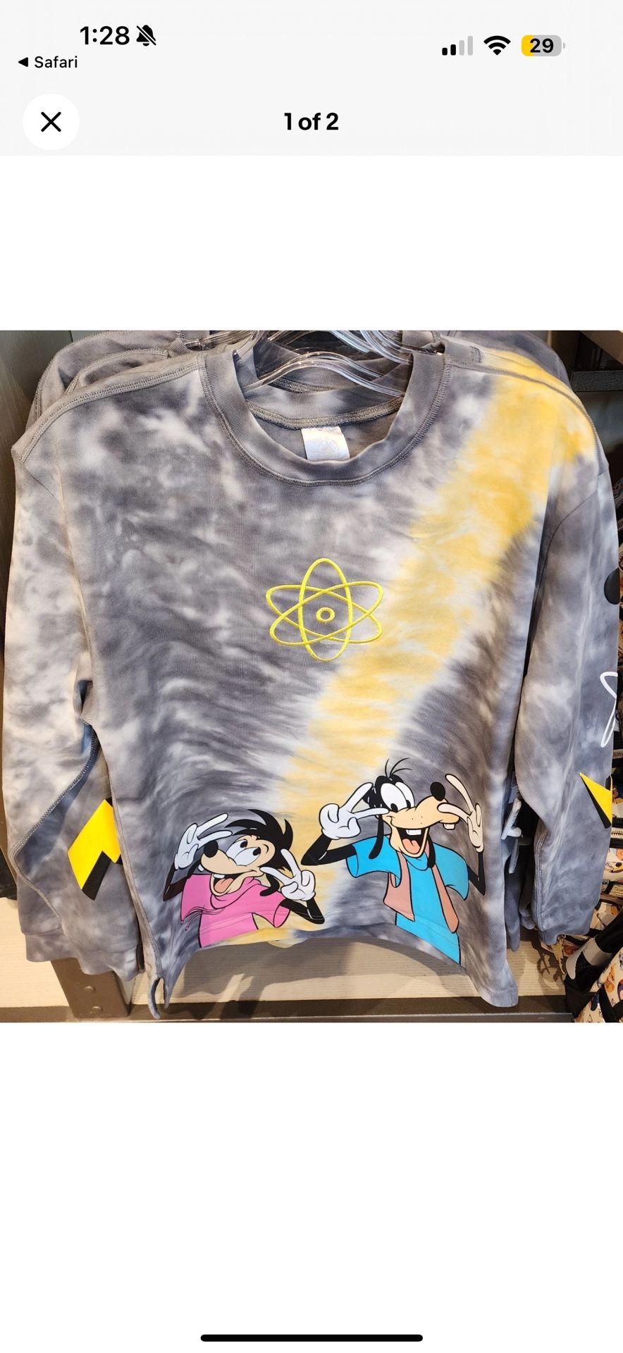 Disney Power line Long Sleeve 