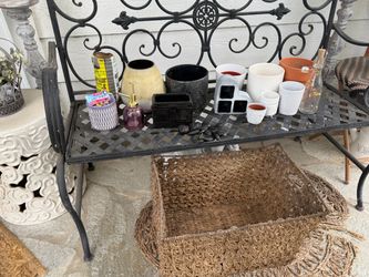 A lot of ceramic planters & garden items