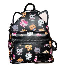 Disney Parks Loungefly Cats Backpack with Ears Cheshire Marie Extremely Rare NWT