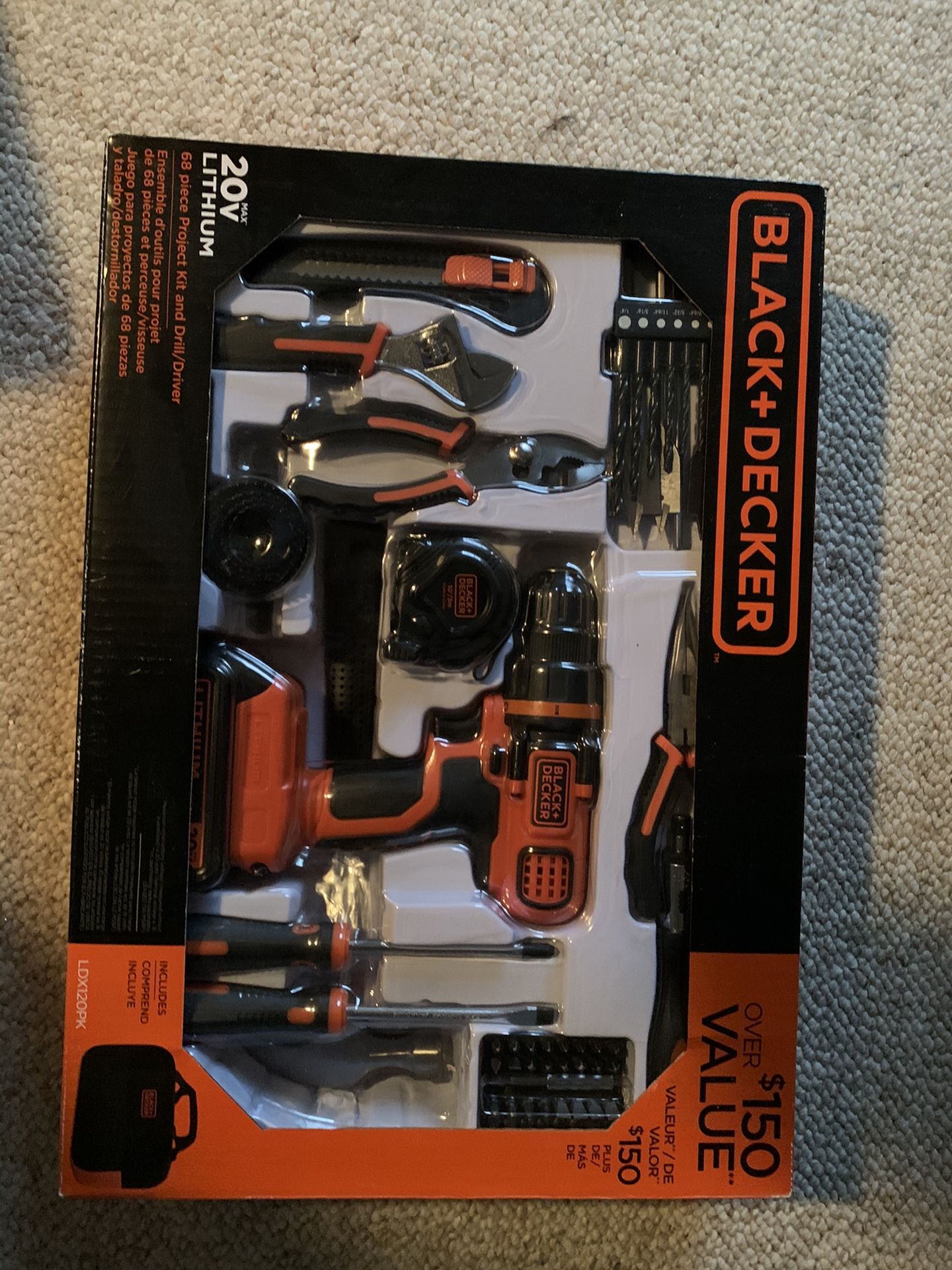 Black & Decker Drill and tools
