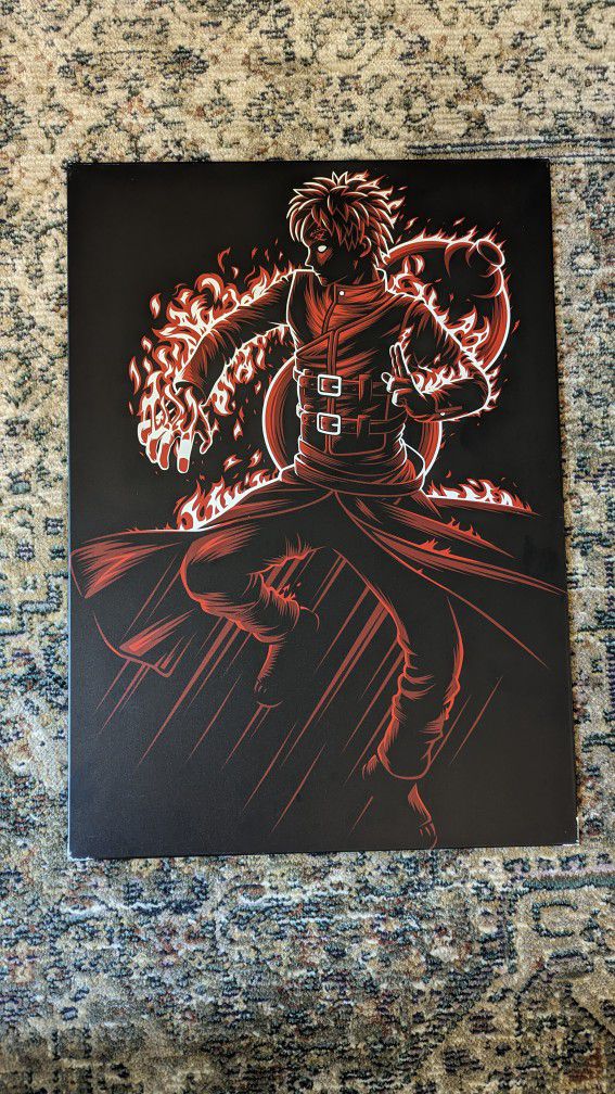 Gaara Naruto Displate Metal Poster