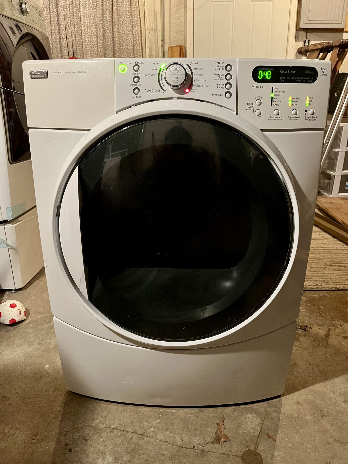 Gas Dryer Kenmore Elitee