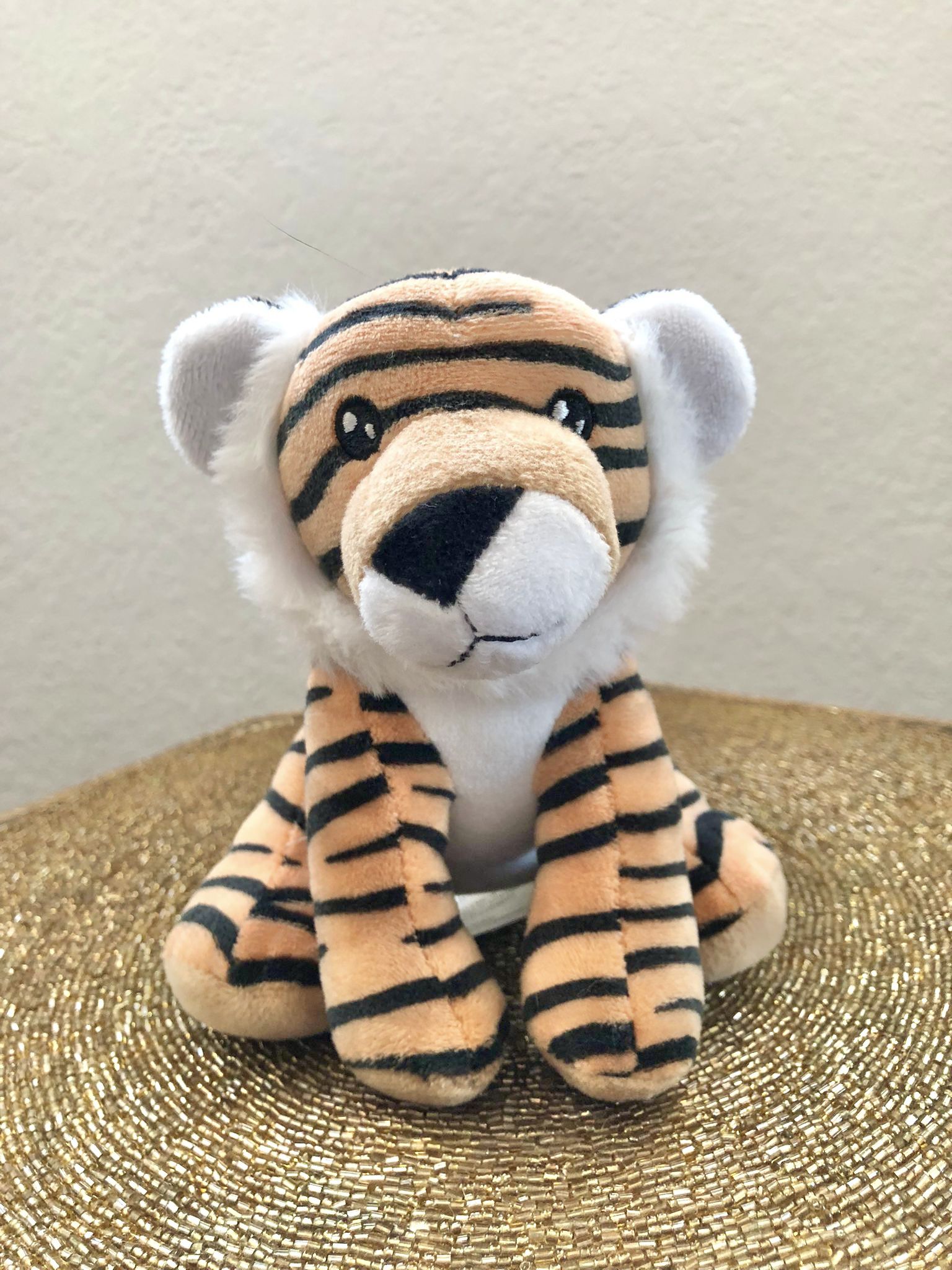 7 Inch My Zoo Clinic Striped Tiger Plush Stuffed Animal