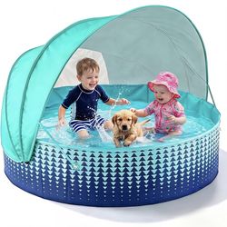Kiddie Baby Pool with Canopy， Brand New