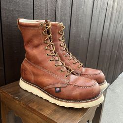 Thorogood AMERICAN HERITAGE – 8″ TOBACCO  SAFETY TOES SIZE 10.5D