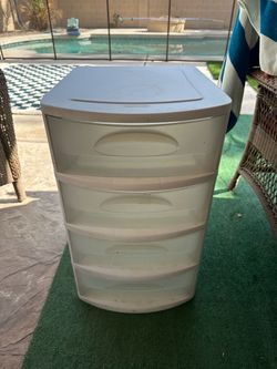 4-Drawer Plastic Storage Tower