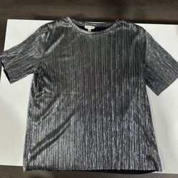Silver Sparkly Top