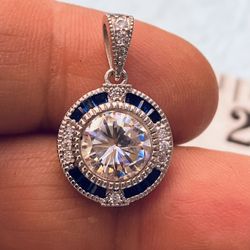 Antique Style Sterling Silver Pendant