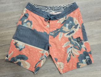 Volcom Board Short Trunks Sz 32 Preowned 