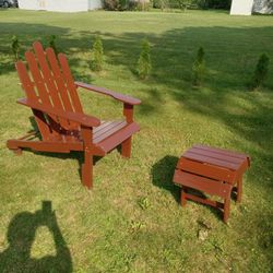 Adirondack Chair W/ottoman