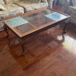Free Wood Glass Coffee Table And Side Table