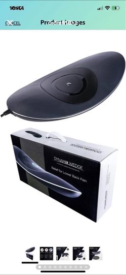 Back Pain Relief - Low Back Stretcher with Vibration Massage, Infrared Heat, and