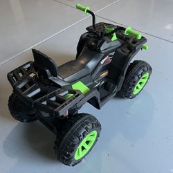 Kids ATV 4 Wheeler, 24V 4WD Electric ATV Ride On Toy for Big Kid w/ 2-Seater, 4x200W Motor, 5.6Mph Max Speed - Green