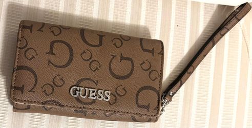 This brown Guess Campo Mini wallet