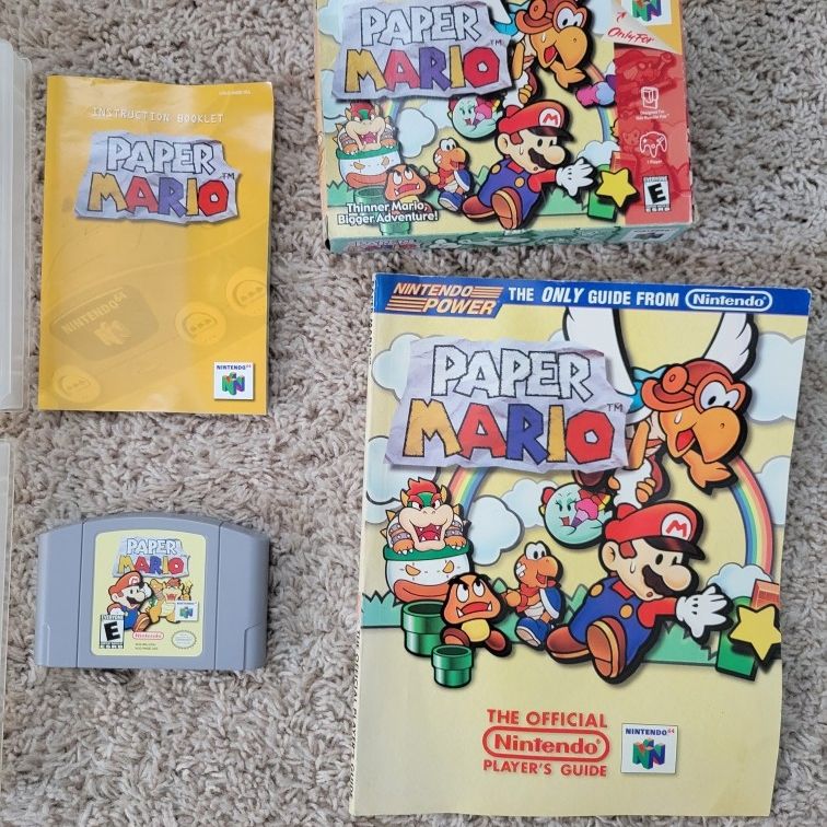 Paper Mario Nintendo 64 Game