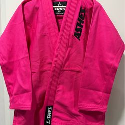 Ashes Sports BJJ GI for Girls IBJJF Kimono BJJ Jiujitsu GIS Sz. M4 in Pink Color