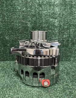GM Chrome Alternator CS130 Style 12V 160Amp For GM Chevy SBC BBC A1006C  ES1006C