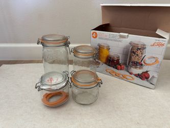 Le Parfait Glass Jars – Set of 4 – $15