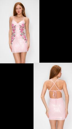 New With Tags Sequin & Floral Print Short Formal Dress & Homecoming Dress $59