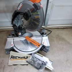 Ridgid 12in Dual Bevel Miter Saw LED 15AMP
