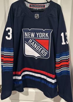 Alexis Lafreniere #13 Navy Blue 3rd Jersey Men’s XL