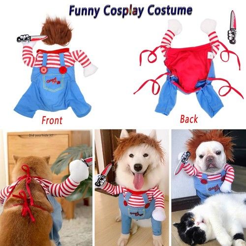 Chuckie Costume For A* Dog *