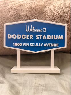3D printed Dodger’s stadium sign