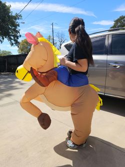 Inflatable horse costume