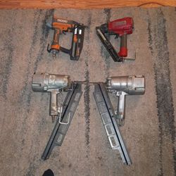 Nail Guns.  Framing Nail Guns. 2 Hitachis 1 Rigid 1 Senco 