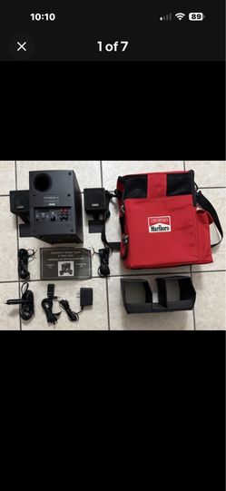 Marlboro rewards Cambridge SoundWorks Home Theater Speaker+ subwoofer w/sidebag