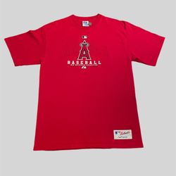 Anaheim Angels vintage MLB baseball majestic T shirt Size large