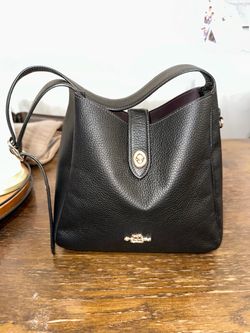 AuthenticCoach Hadley black leather bag
