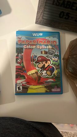 Paper Mario Color Splash For Wii U