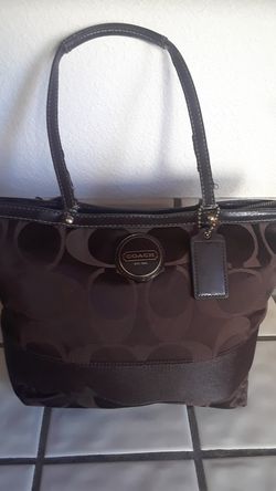 Chocolate brown Coach purse
