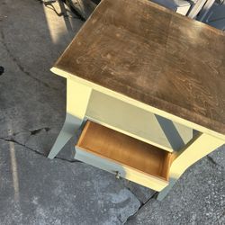 Solid wood end table 