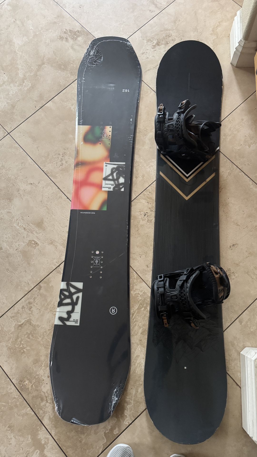 2 Snowboards for Sale - Burton 162 NEW never used still with plastic& All-Mountain Setup w/ Bindings