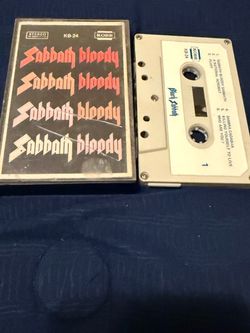 Vintage Black Sabbath Sabbath Bloody Sabbath 1973 Audio Cassette Tape