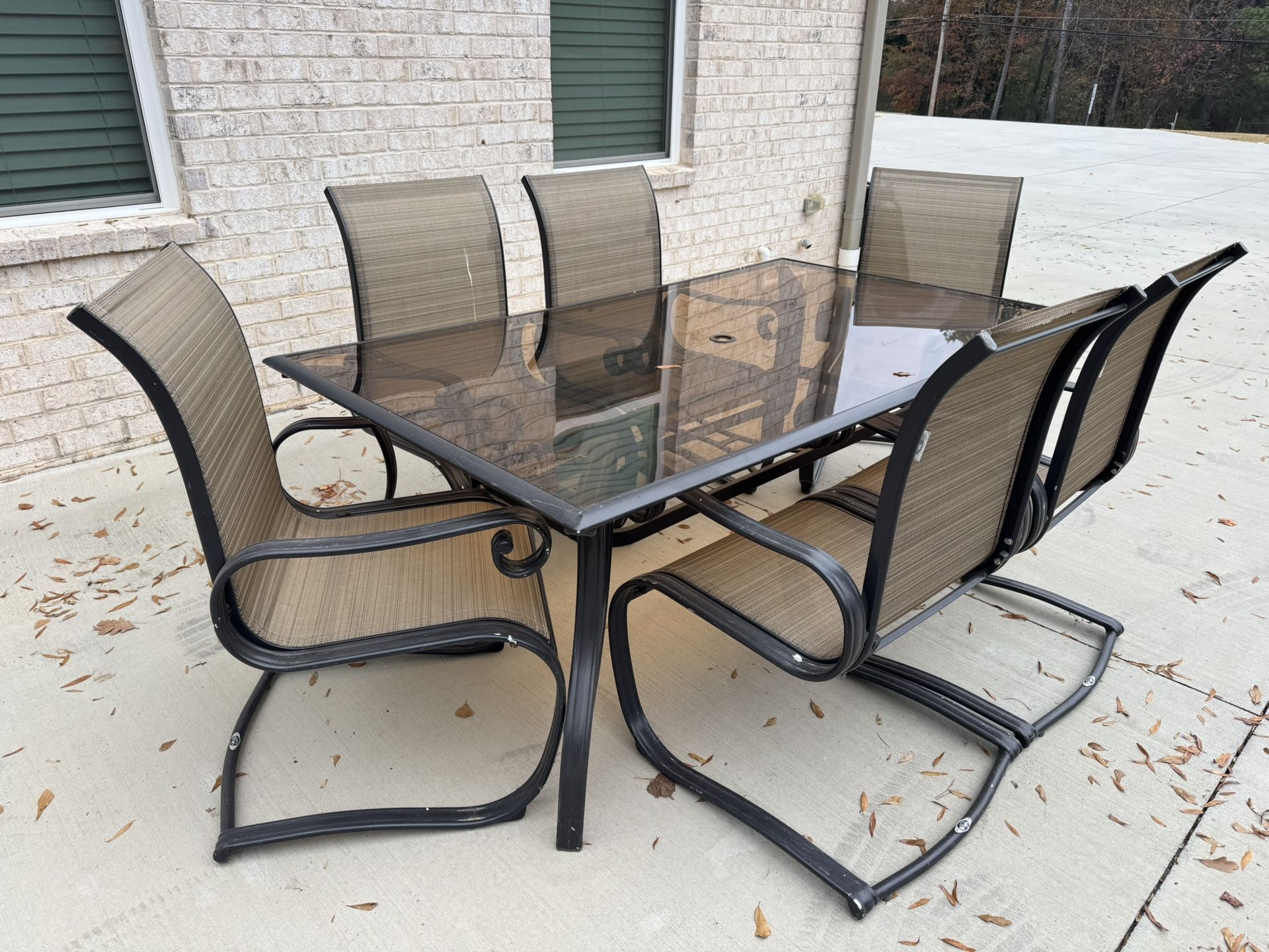 Hampton Bay Patio Table Set With 6 Chairs