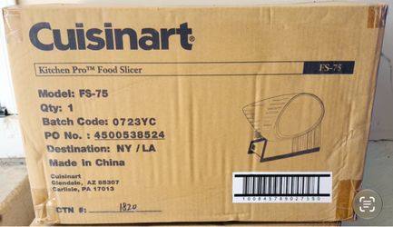 Cuisinart Kitchen Pro Food Slicer FS-75 brand new in box