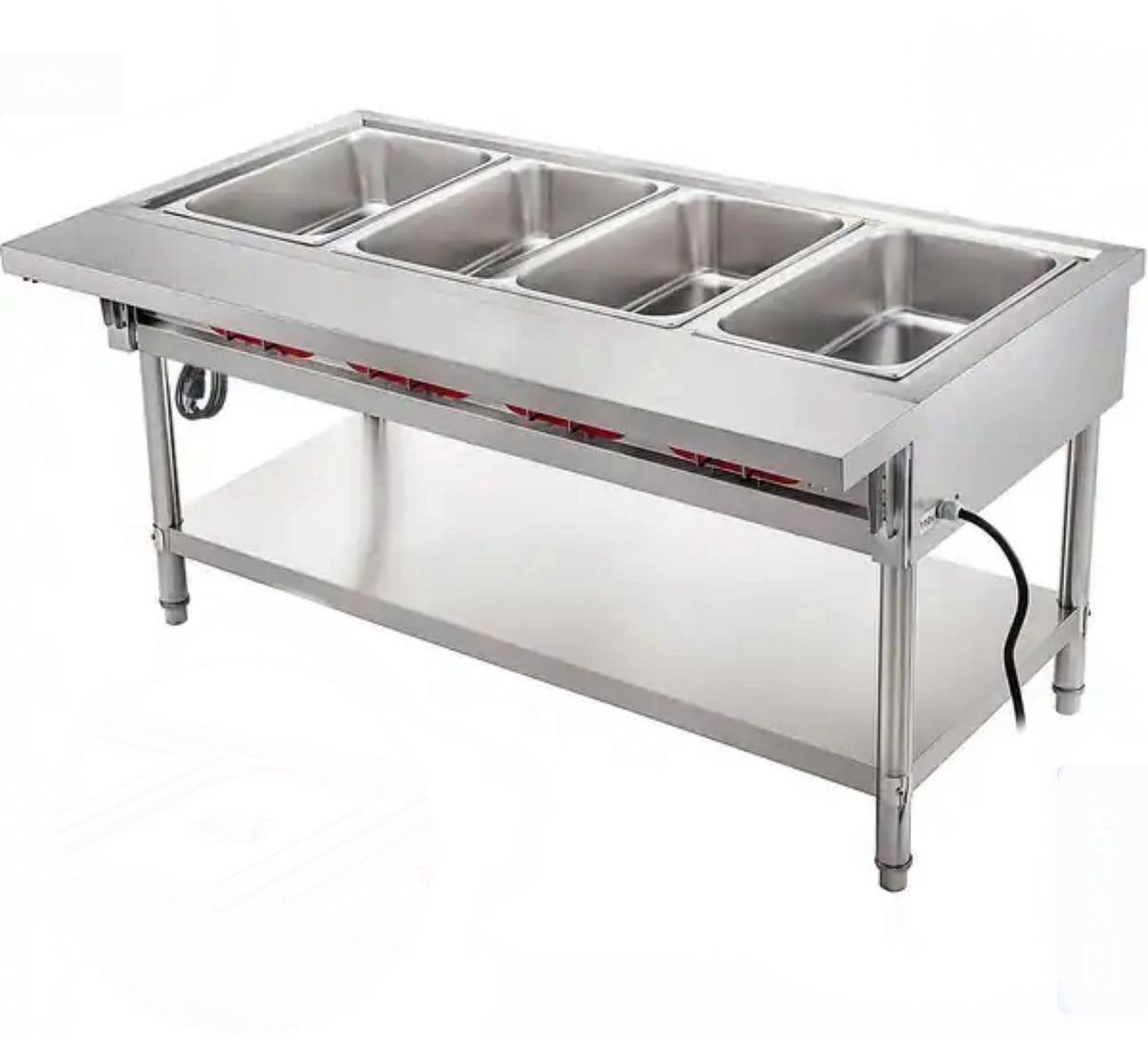 Steam Table Food Warmer Cutting Board Commercial Electric Food Warmer