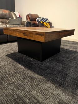 Brown coffee table